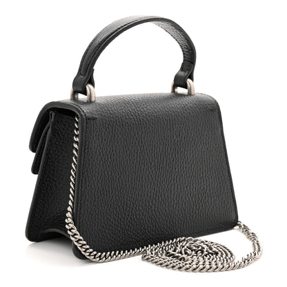 Gucci Dollar Calfskin Crystal Mini Dionysus Top Handle Bag Black Crystal 3 of 10