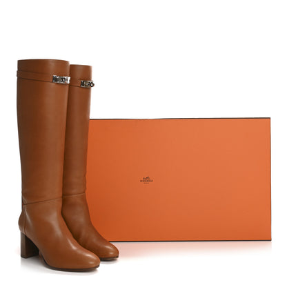 Hermes Heritage Calfskin Story Boots 39 Naturel 10 of 10