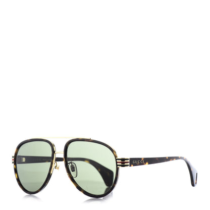 Gucci Acetate Aviator Sunglasses GG0447S Tortoise 1 of 9