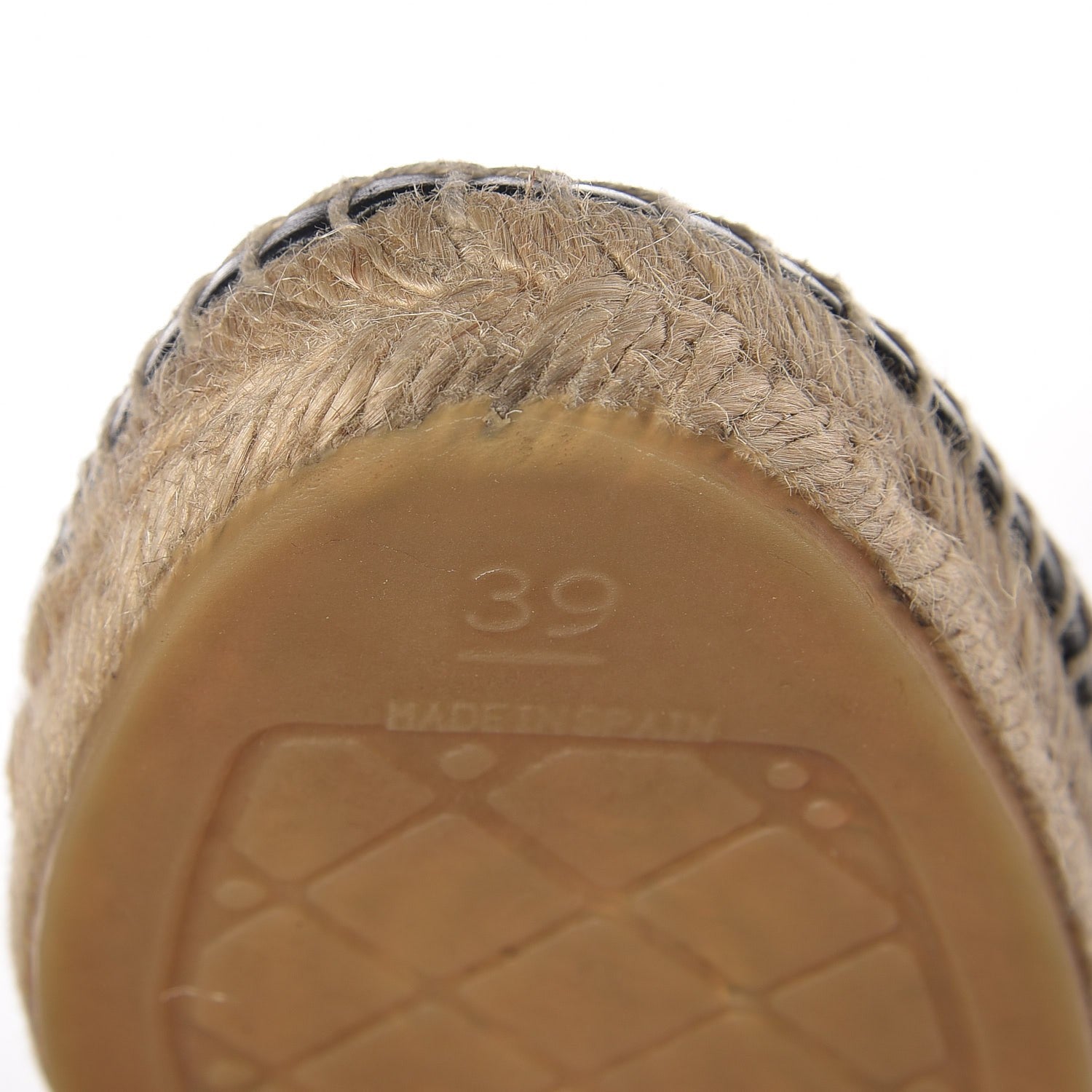 Chanel Lambskin CC Espadrilles 39 Black 8 of 12