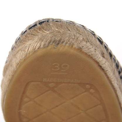 Chanel Lambskin CC Espadrilles 39 Black 8 of 12