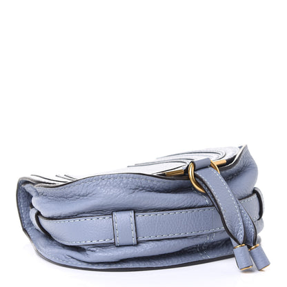 Chloe Calfskin Mini Marcie Round Crossbody Bag Washed Blue 3 of 4