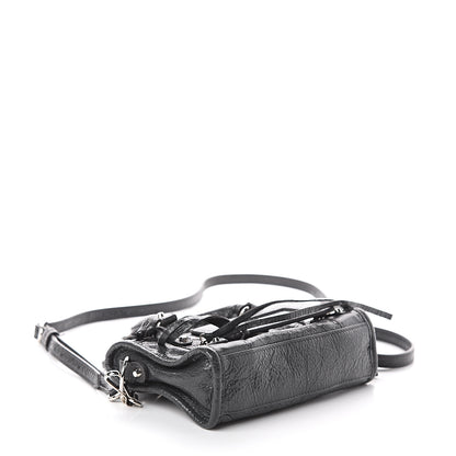 Balenciaga Agneau Classic Silver Hardware Nano City Gris Fossile 3 of 7