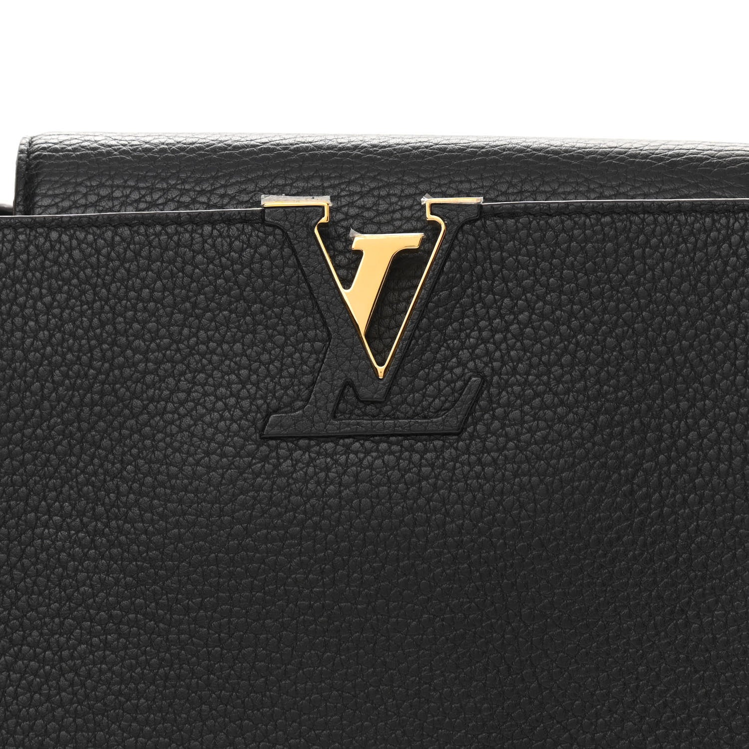 Louis Vuitton Taurillon Capucines MM Cobalt Fuchsia 7 of 11