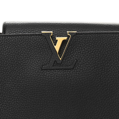 Louis Vuitton Taurillon Capucines MM Cobalt Fuchsia 7 of 11