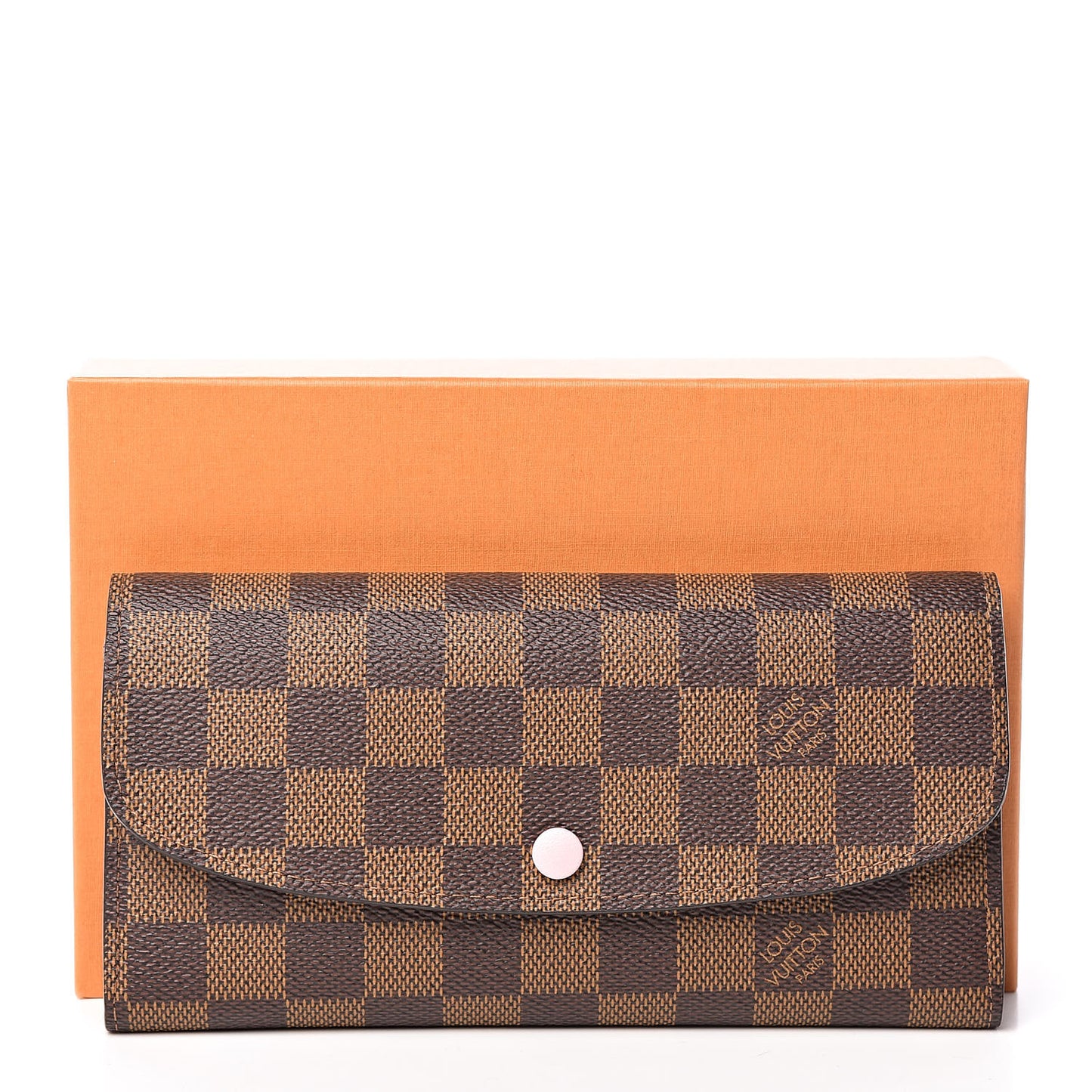 Damier Ebene Emilie Wallet Rose Ballerine