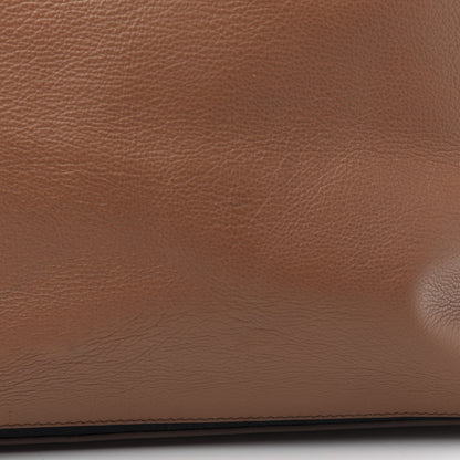 Saint Laurent Calfskin Medium Travel Muse Two Cabas Brown Blue 11 of 13