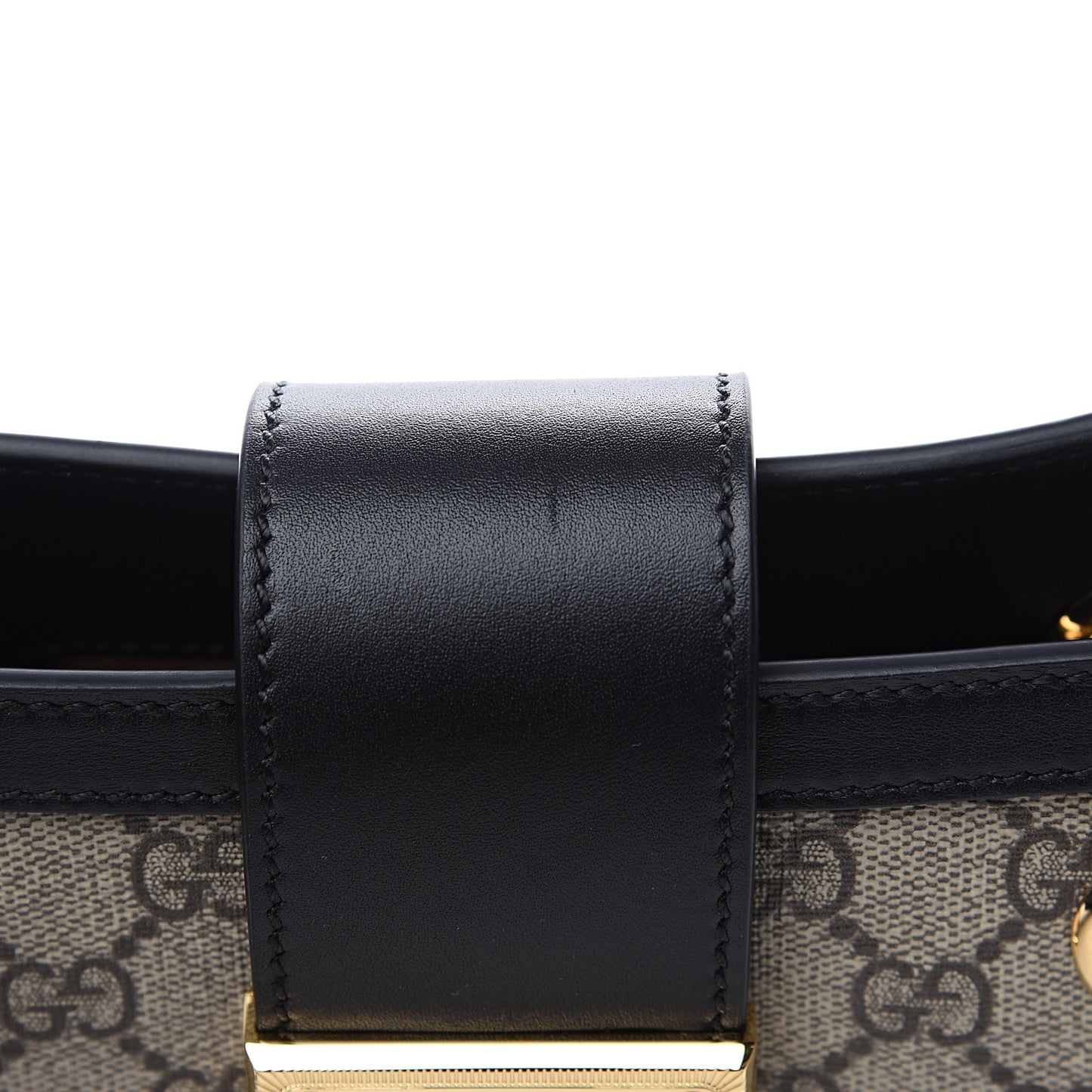 GG Supreme Monogram Small Padlock Tote Black