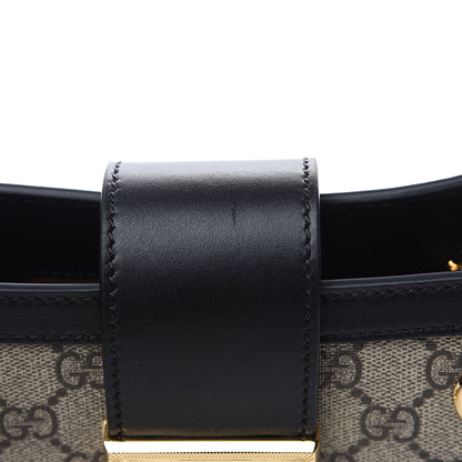Gucci GG Supreme Monogram Small Padlock Tote Black 9 of 9