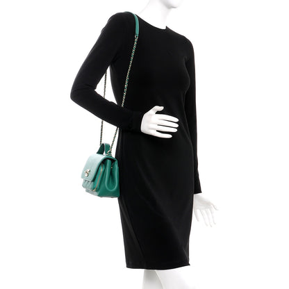 Chanel Caviar Quilted Mini Business Affinity Flap Green 2 of 8