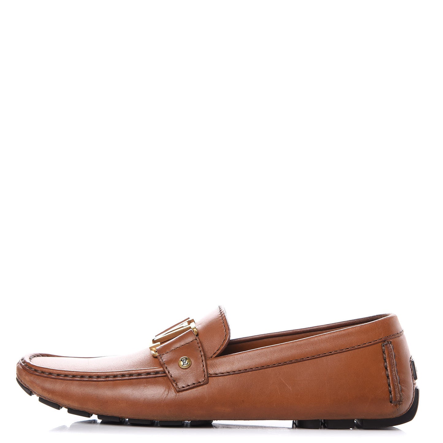 Calfskin Monte Carlo Moccasin Loafers 7 Cognac