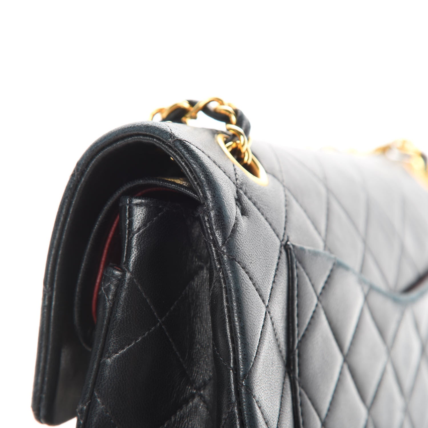 Chanel Lambskin Quilted Small Double Flap Black 19 of 21