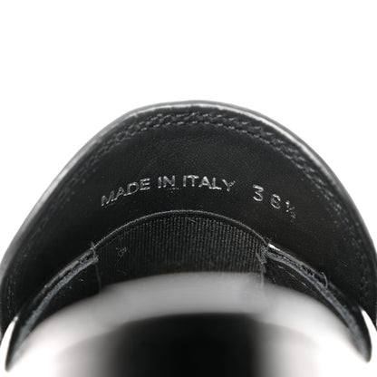 Prada Spazzolato Metal Triangle Logo 50mm Loafers 36.5 Black 8 of 9
