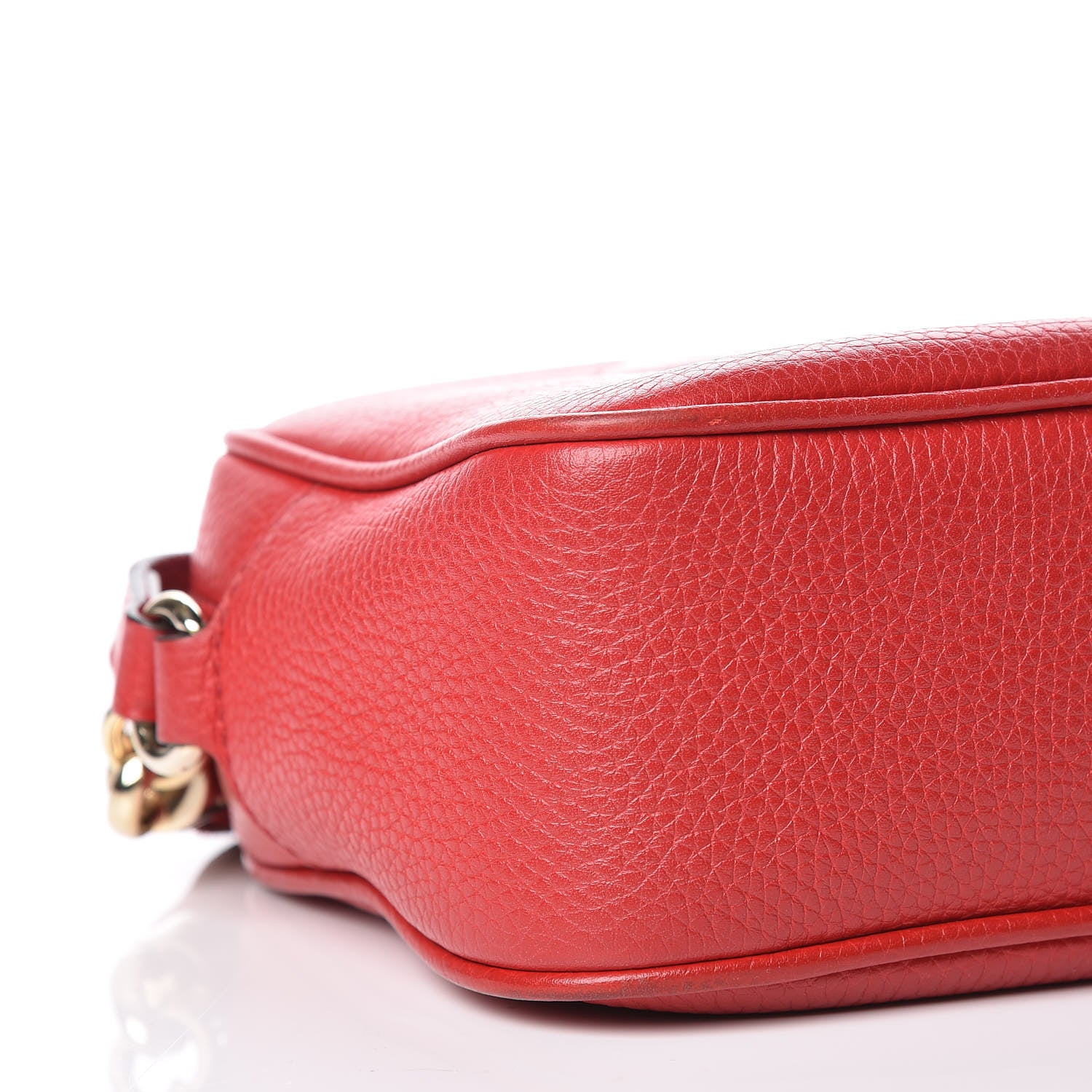 Gucci Pebbled Calfskin Small Soho Disco Bag Tabasco Red 8 of 11