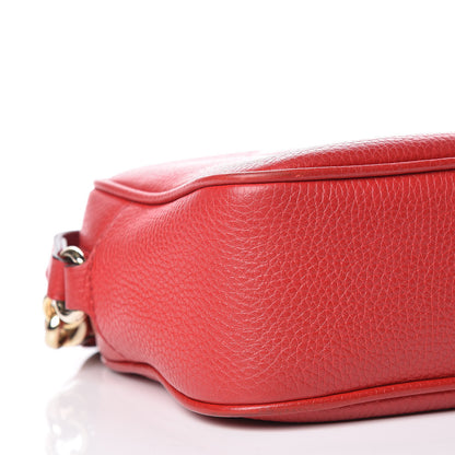 Gucci Pebbled Calfskin Small Soho Disco Bag Tabasco Red 8 of 11