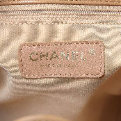 Chanel Caviar Quilted Petit Shopping Tote PST Dark Beige 6 of 15