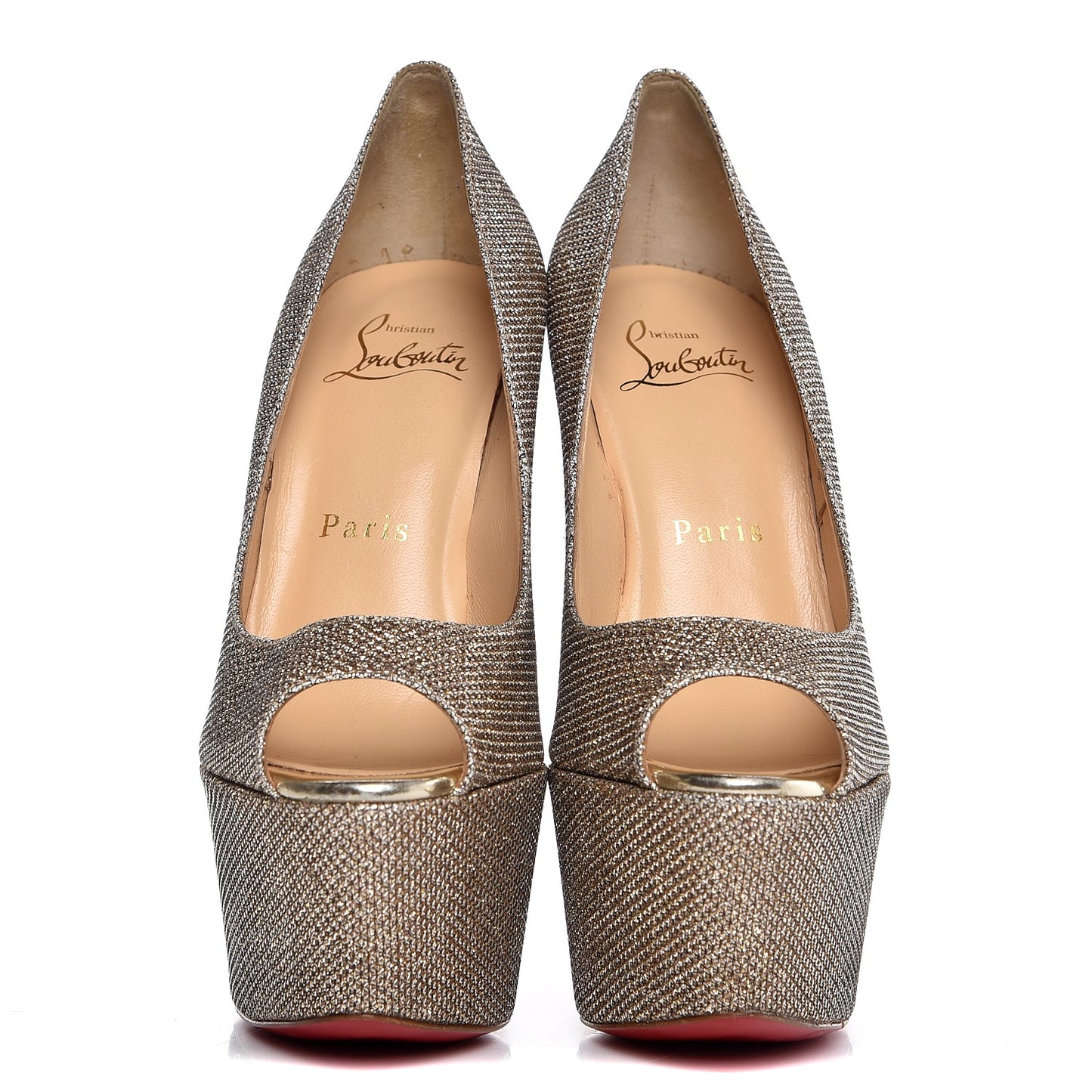 Glitter Fabric Altareva 160 Pumps 35 Gold