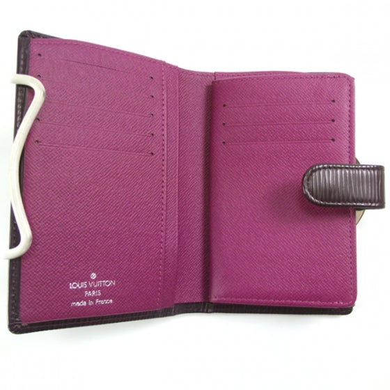 Epi French Purse Clutch Wallet Cassis