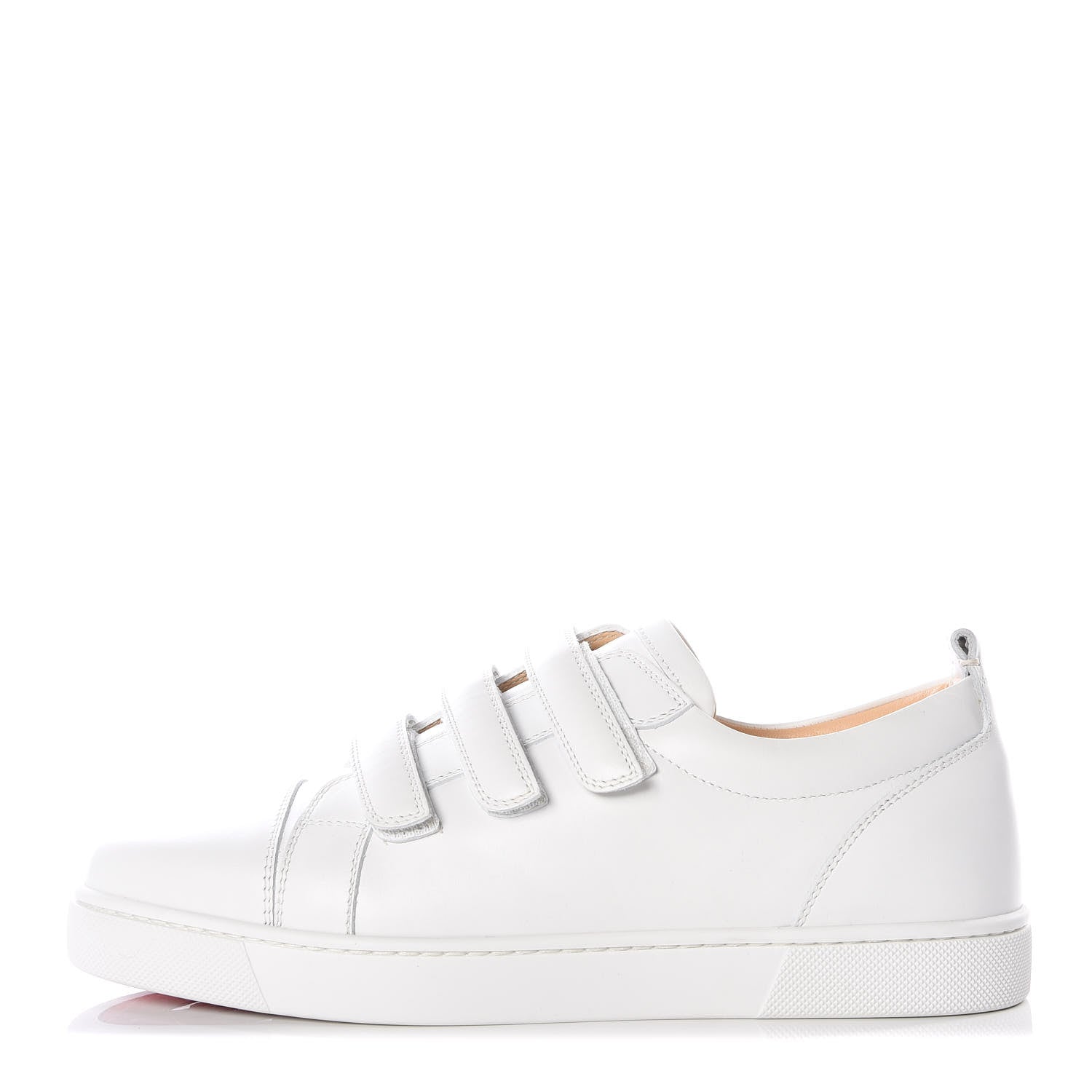 Christian Louboutin Calfskin Kiddo Donna Flat Sneakers 39.5 Bianco 1 of 9