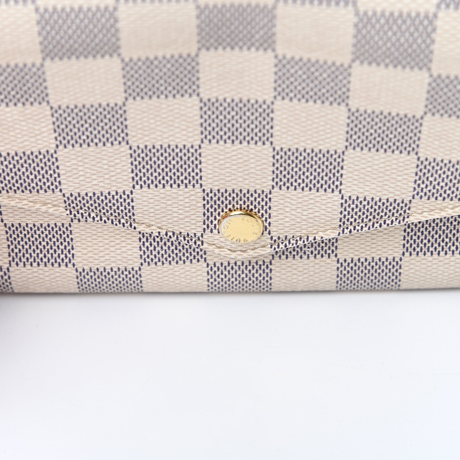 Louis Vuitton Damier Azur Pochette Felicie Chain Wallet Rose Ballerine 24 of 24