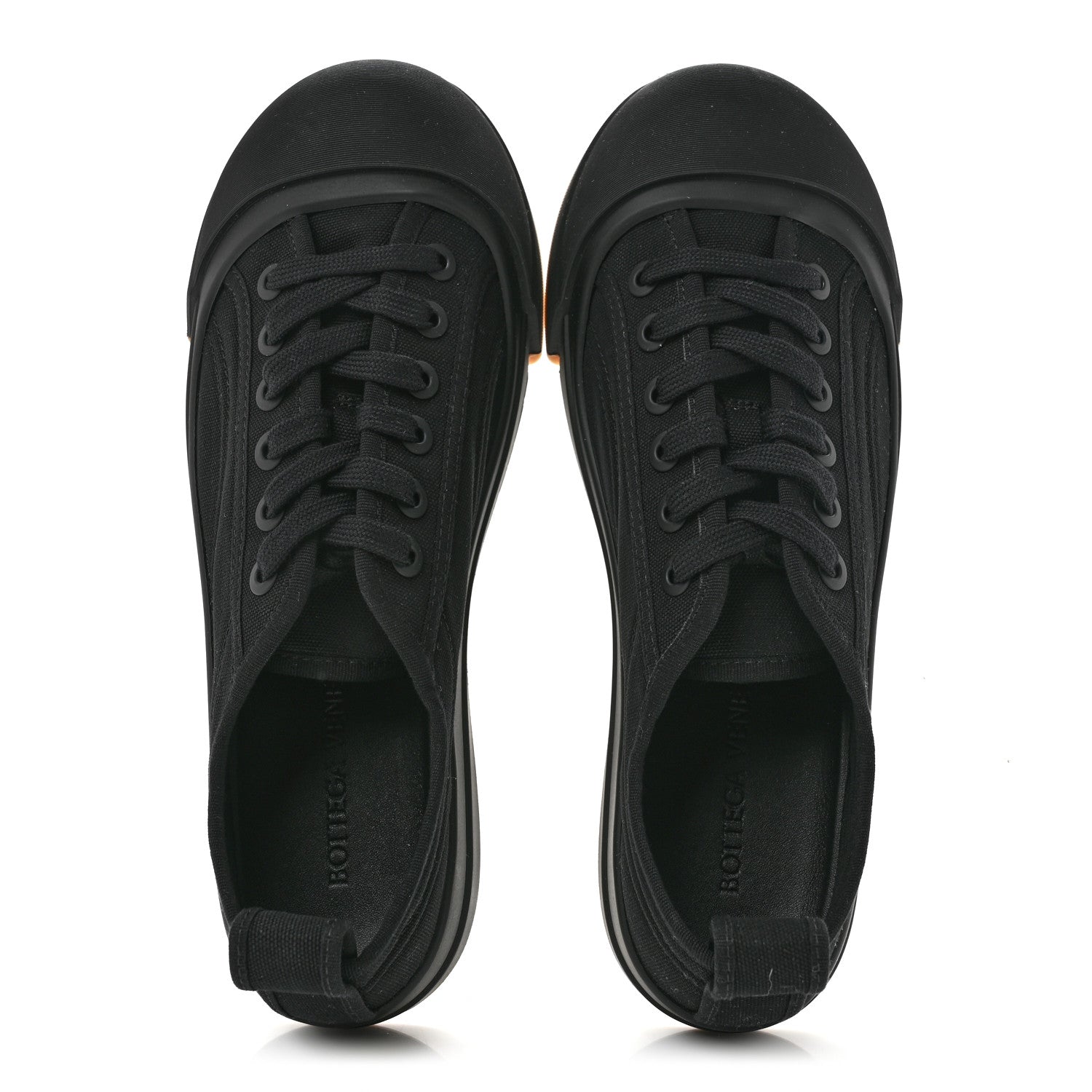Bottega Veneta Canvas Womens Vulcan Sneakers 41 Black 2 of 8