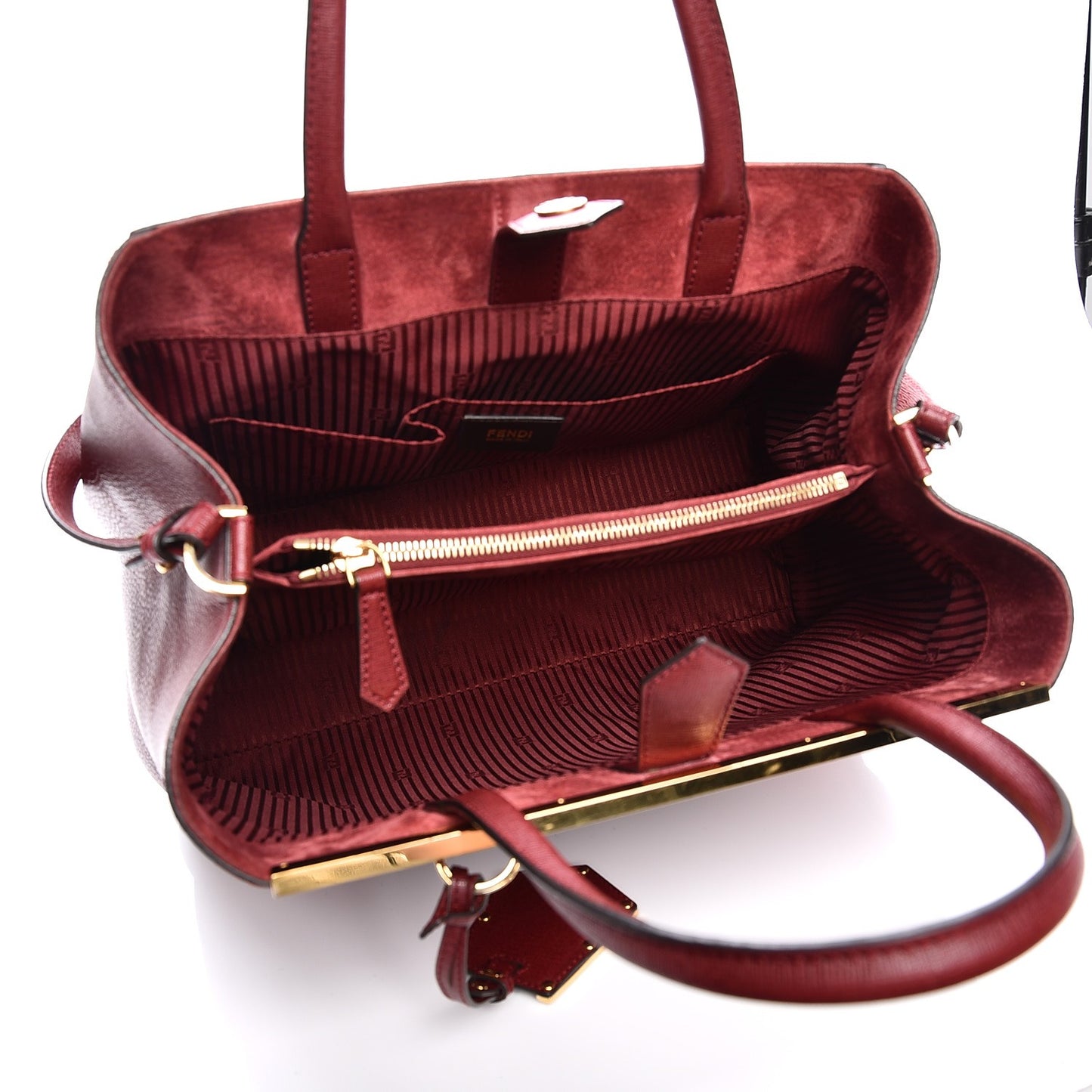 Vitello Elite Regular 2Jours Tote Rosso Scuro Ciliegia