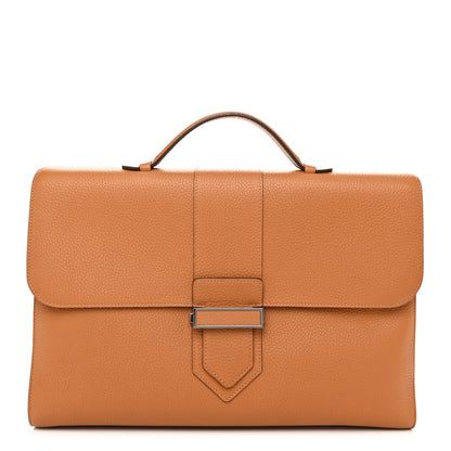Delvaux Taurillon Crispe Cartable Presse I Vegetal 1 of 11