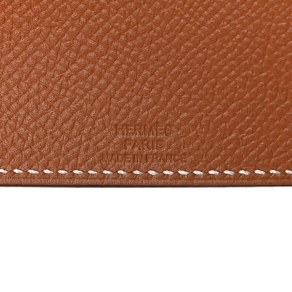 Hermes Epsom Tarmac Dot PM Passport Holder Gold Malachite 6 of 7