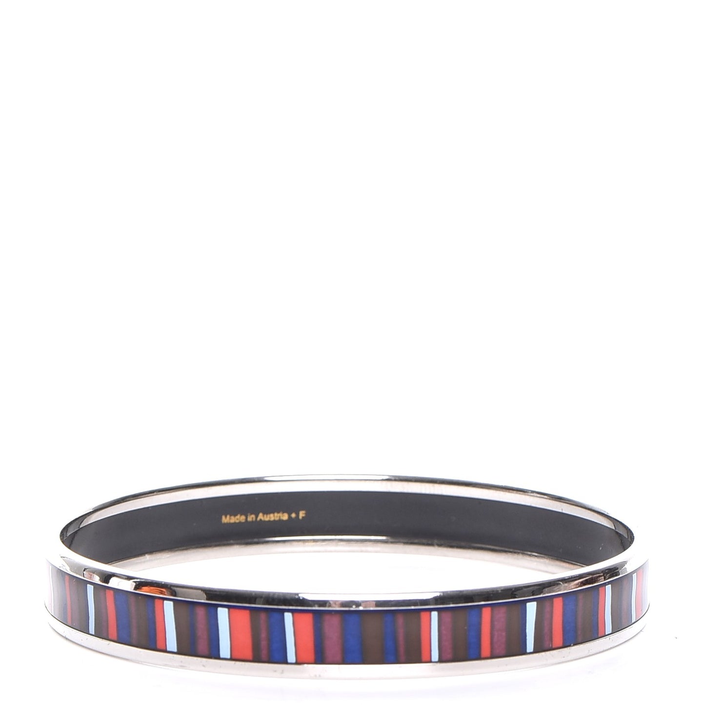 Enamel Printed Stripes Narrow Bracelet 70
