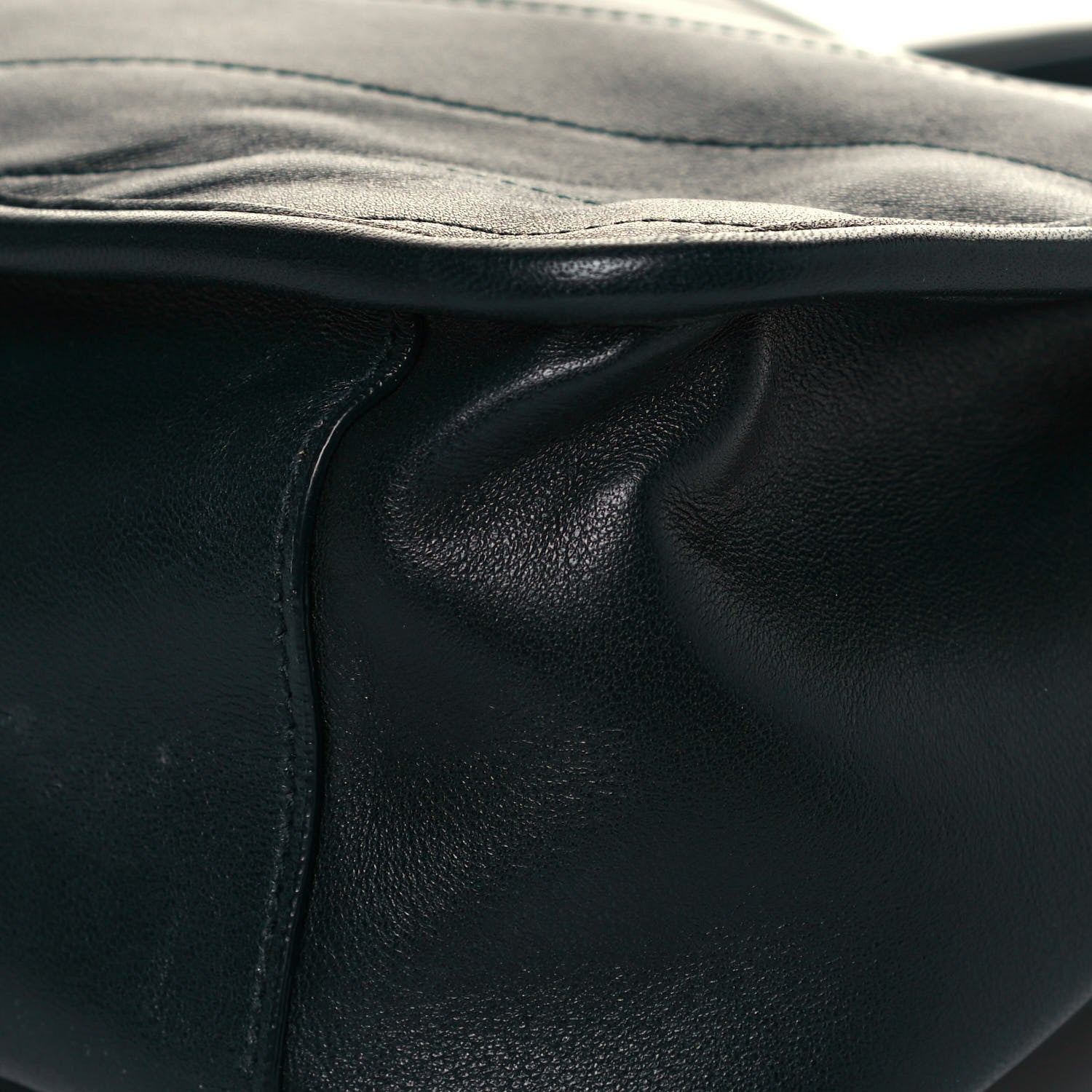 Saint Laurent Lambskin Matelasse Monogram Medium Niki Chain Satchel Dark Green 7 of 7