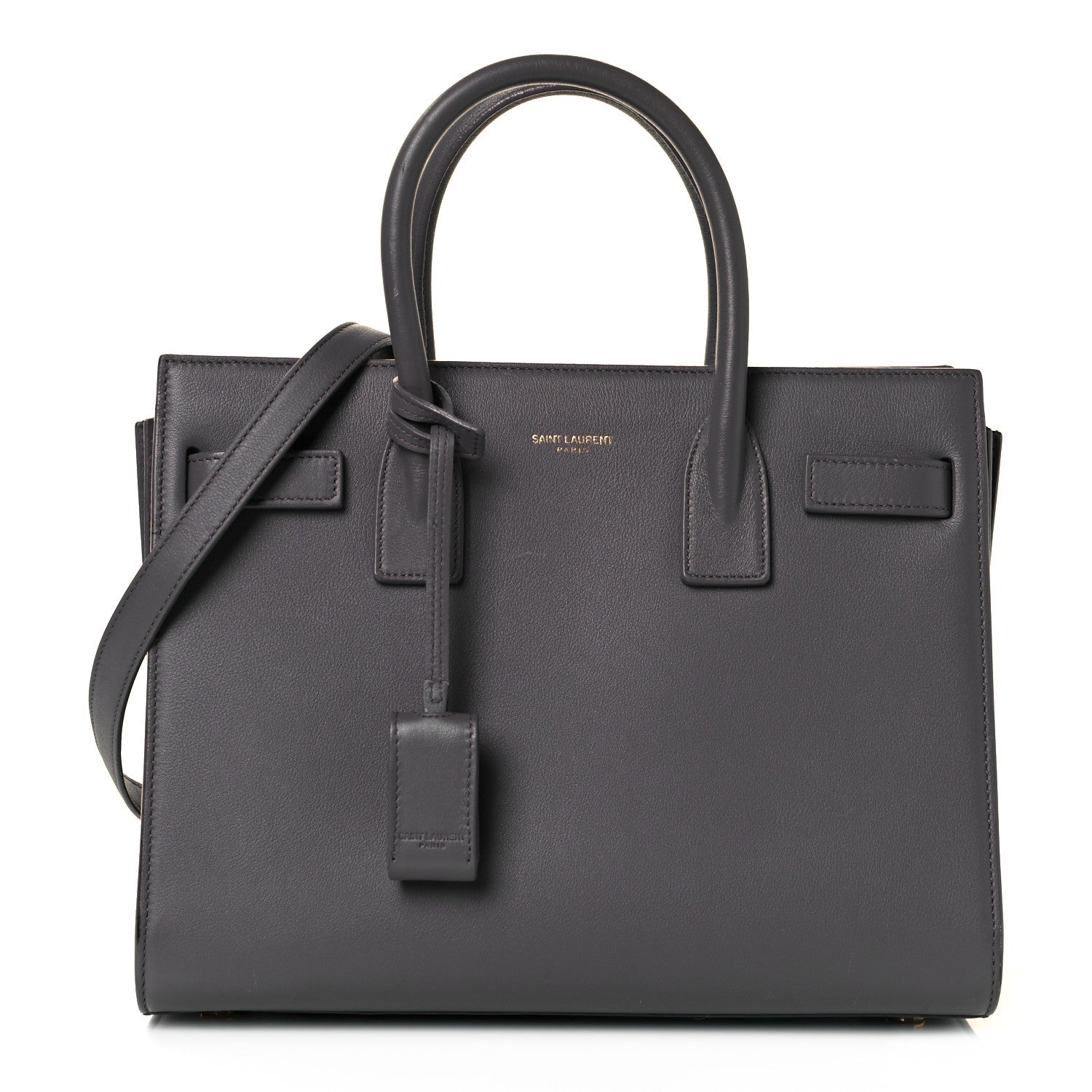 Saint Laurent Grained Calfskin Baby Sac De Jour Fog 1 of 10