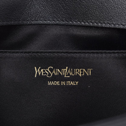 Saint Laurent Calfskin Monogram Large Belle De Jour Clutch Black 5 of 7