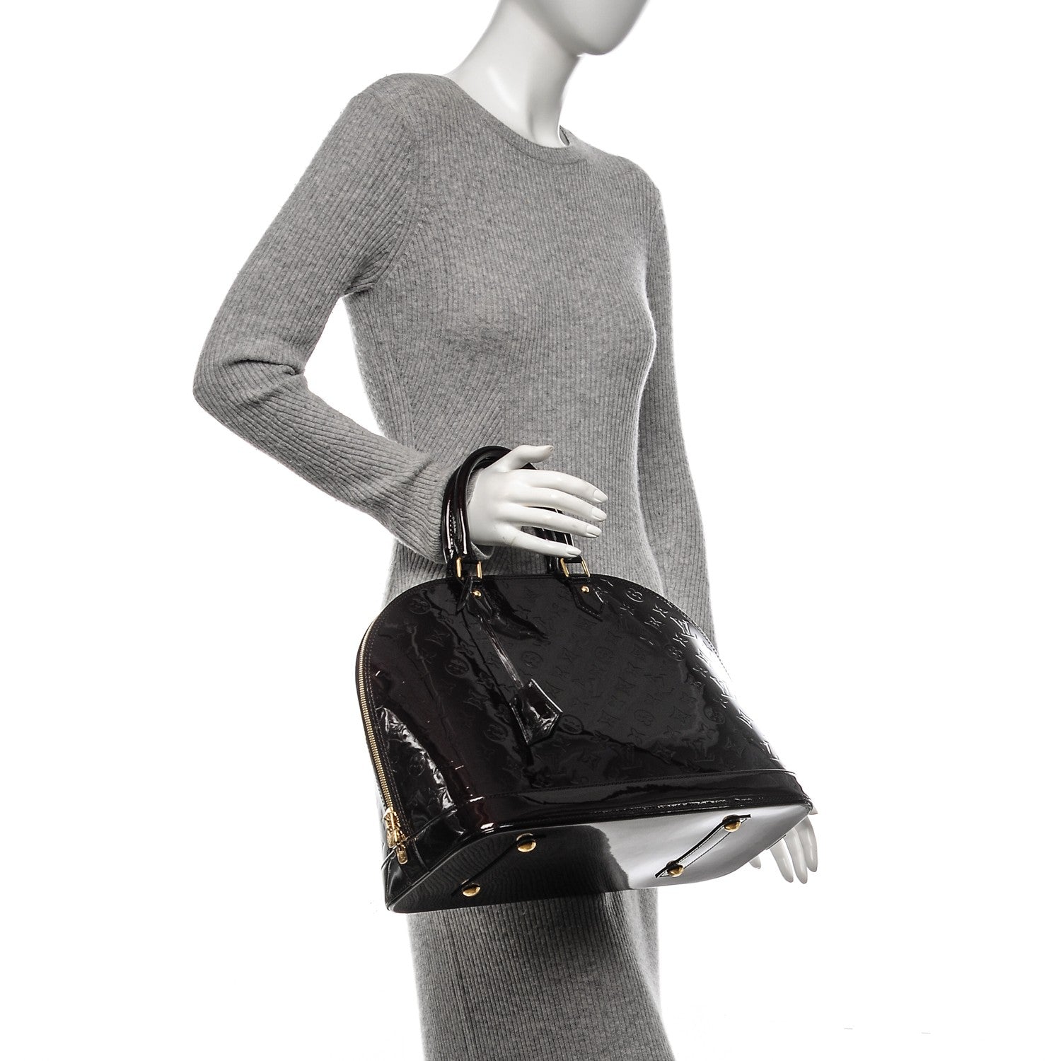 Louis Vuitton Vernis Alma GM Amarante 2 of 6