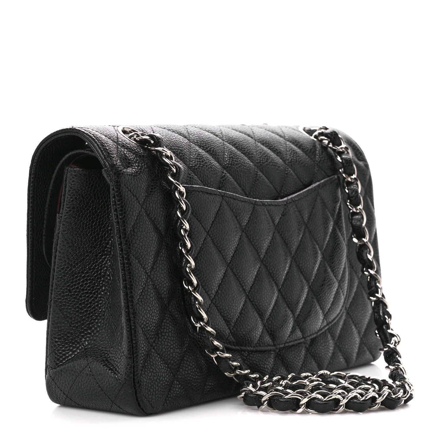 Chanel Caviar Quilted Medium Double Flap Black 3 of 12