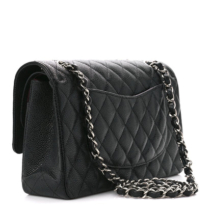 Chanel Caviar Quilted Medium Double Flap Black 3 of 12