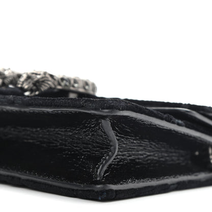 Gucci Velvet GG Monogram Super Mini Dionysus Shoulder Bag Black 8 of 10