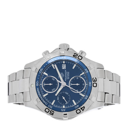 Tag Heuer Stainless Steel 41mm Aquaracer 300M Chronograph Automatic Watch Blue CAF2112 2 of 4