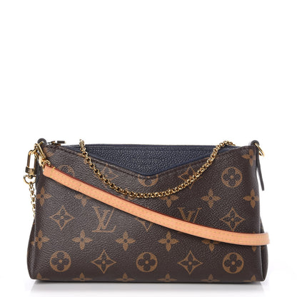 Louis Vuitton Monogram Pallas Clutch Blue Marine 1 of 14
