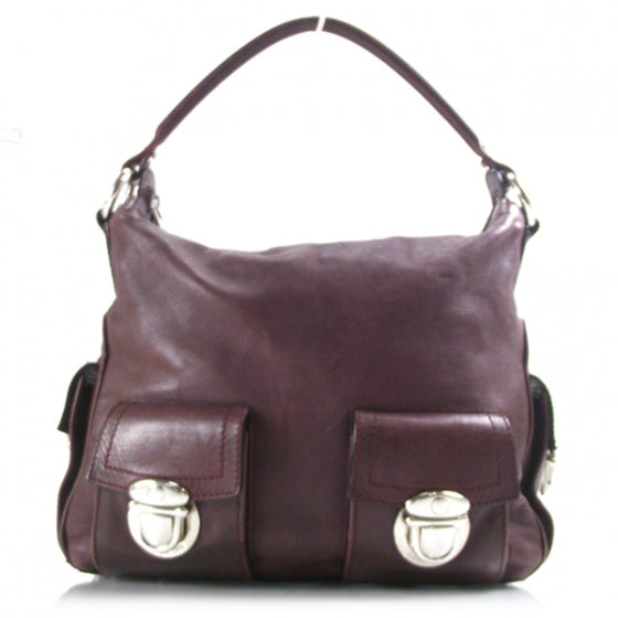 Marc Jacobs Leather Large Multipocket Maroon 1 of 12