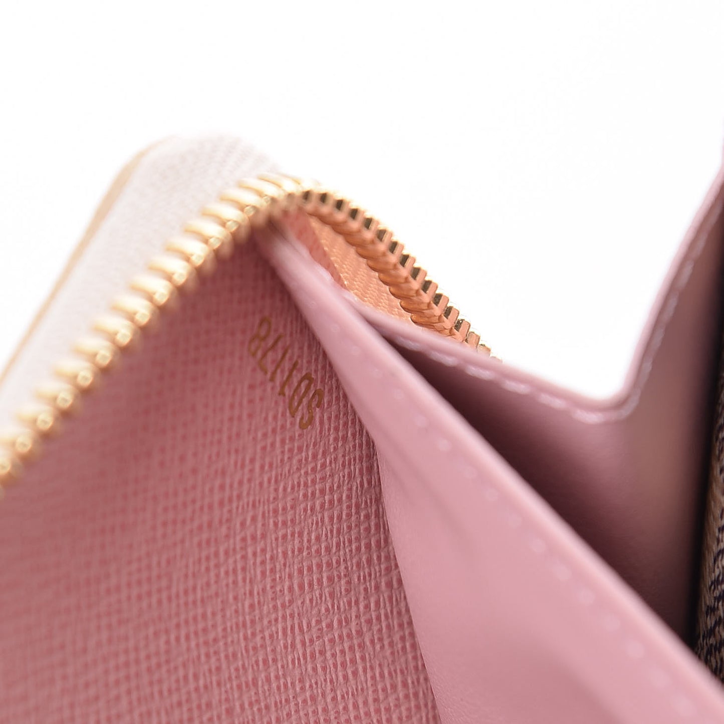 Damier Azur Clemence Wallet Rose Ballerine