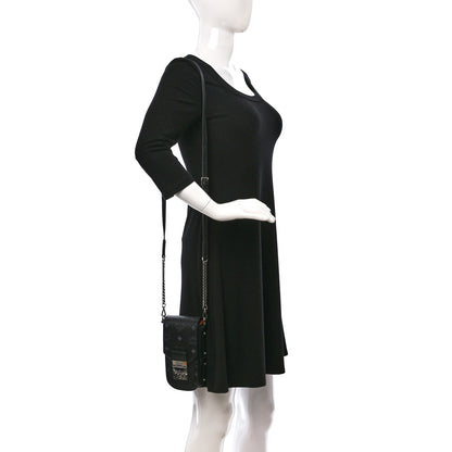 MCM Visetos Mini Patricia Crossbody Pouch Black 2 of 8