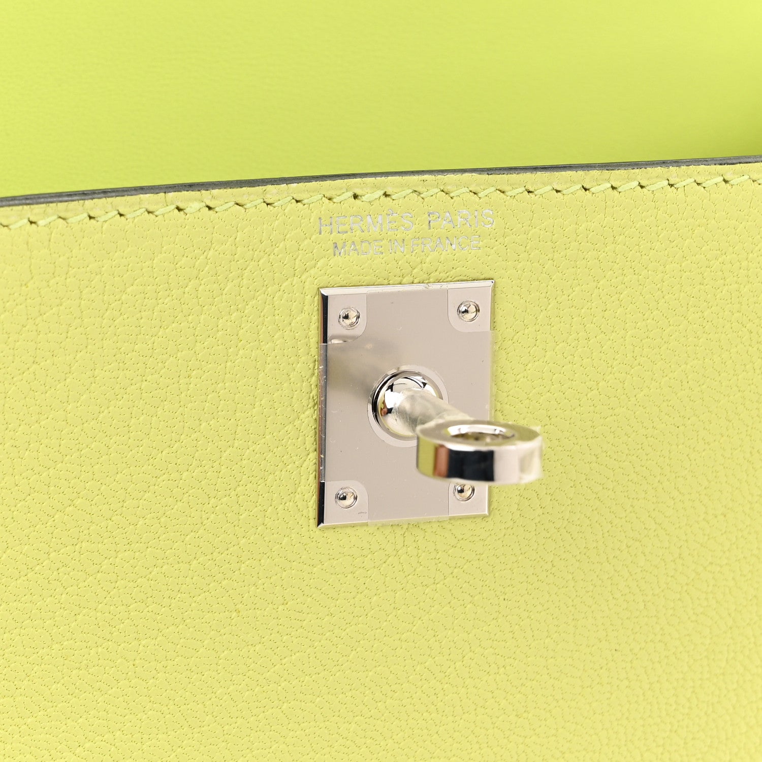 Hermes Chevre Mysore Mini Kelly Sellier 20 Jaune Bourgeon 6 of 11