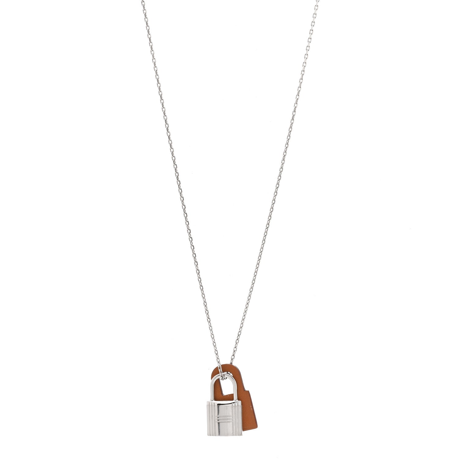 Hermes Swift O'Kelly Pendant Necklace Gold 1 of 7
