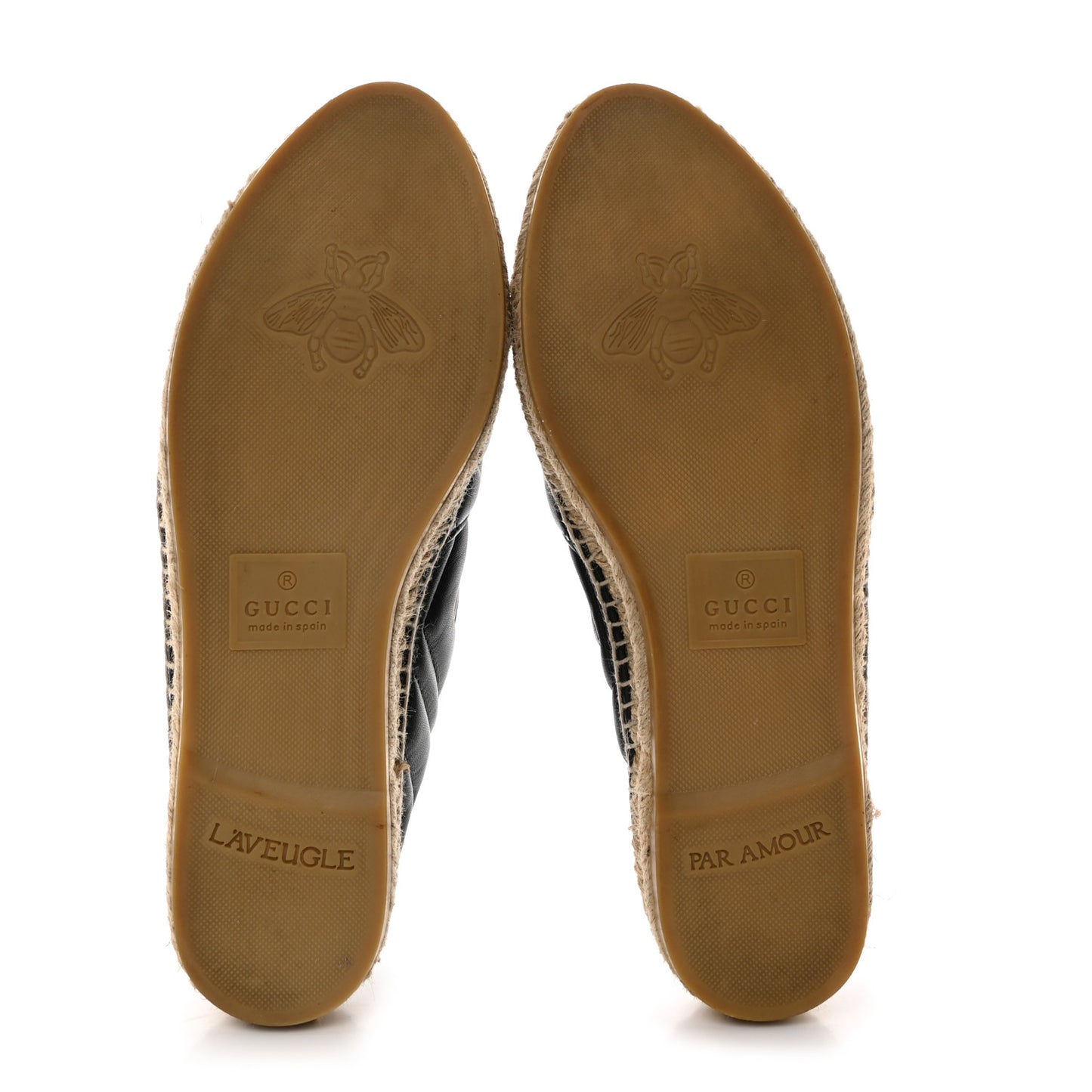 Nappa Matelasse GG Marmont Espadrilles 39.5 Black