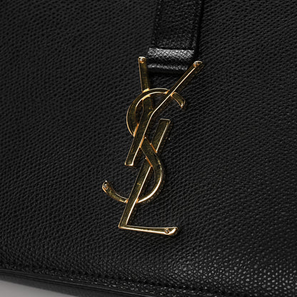 Saint Laurent Textured Calfskin Medium Classic Monogram Universite Bag Black 12 of 12