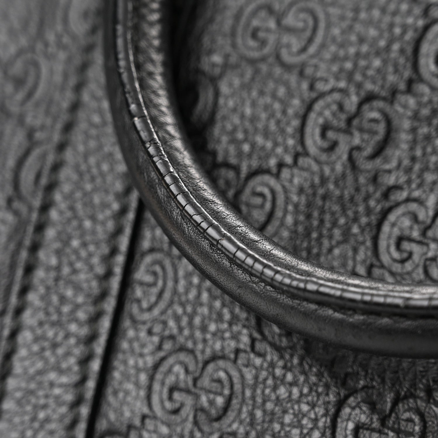 Gucci Guccissima Medium Carry On Duffle Black 11 of 11