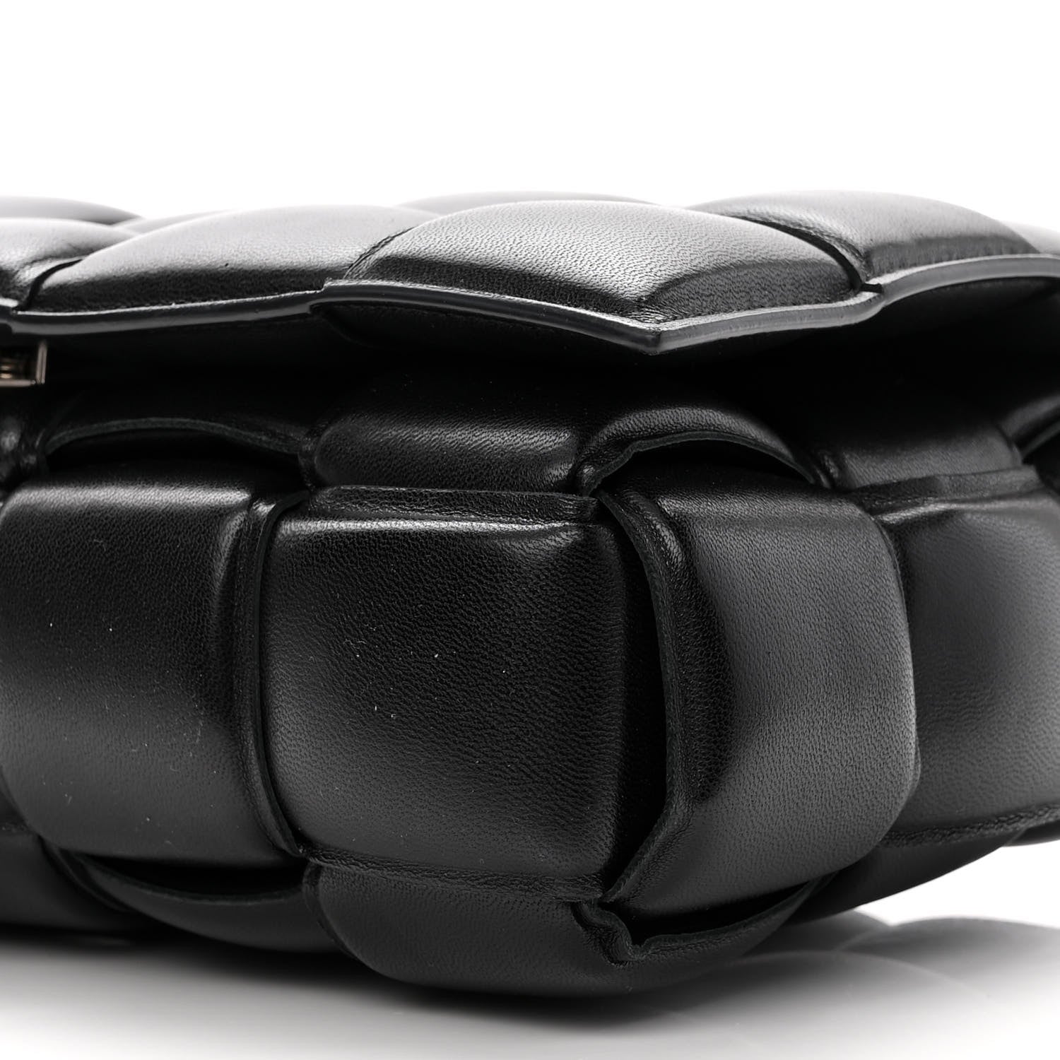 Bottega Veneta Nappa Maxi Intreccio Padded Cassette Crossbody Bag Black 9 of 10