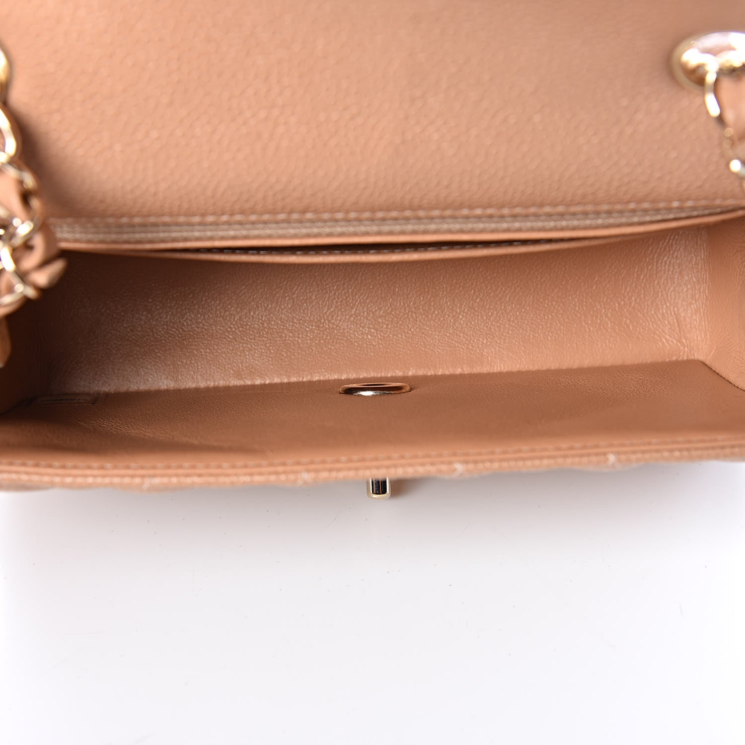 Chanel Caviar Quilted Mini Rectangular Flap Dark Beige 5 of 10