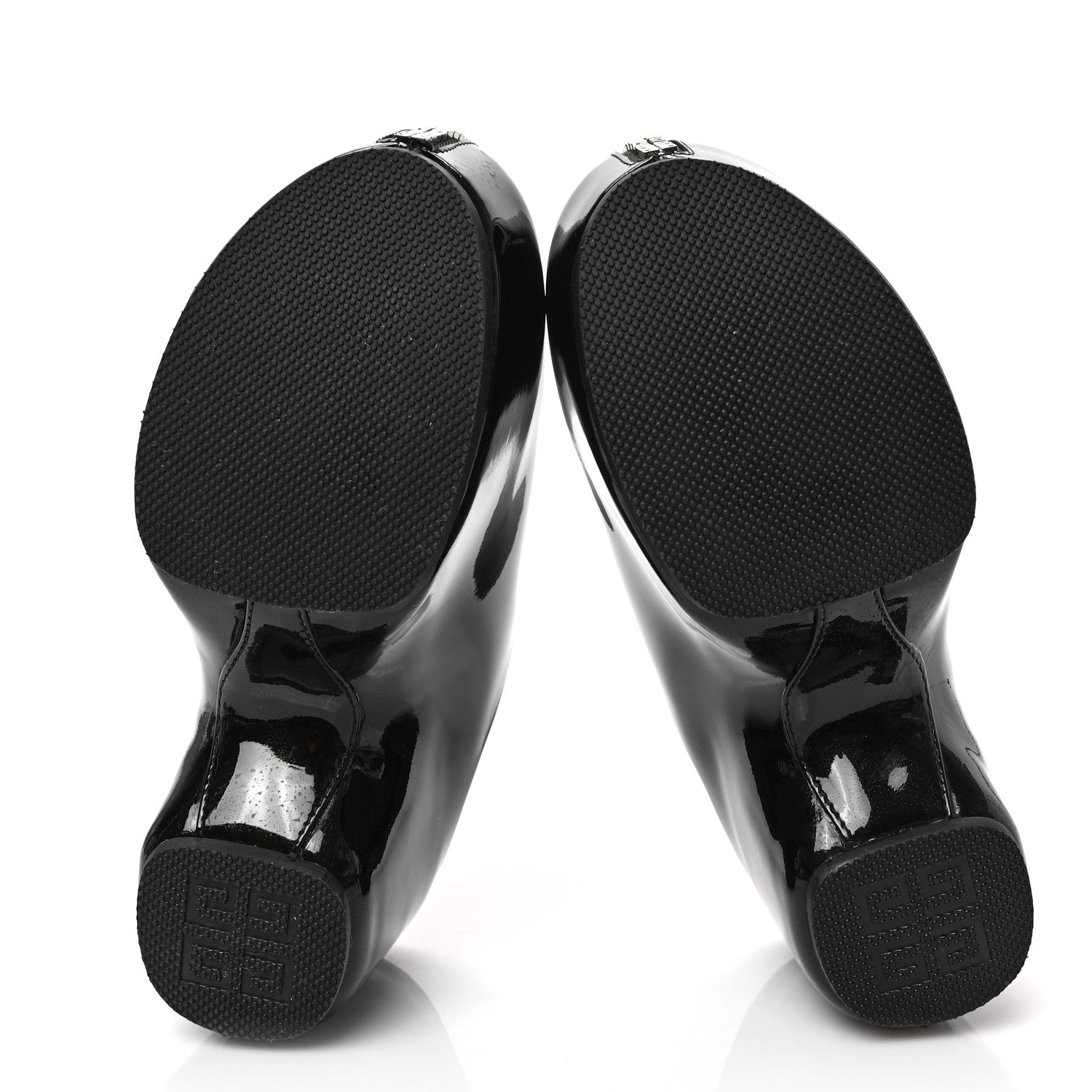 Givenchy Patent Calfskin 4G Zip Clogs 36 Black 5 of 8