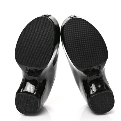 Givenchy Patent Calfskin 4G Zip Clogs 36 Black 5 of 8
